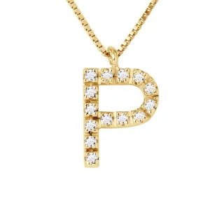 DIADEMA - Halskette mit Diamanten - P - Gelbgold