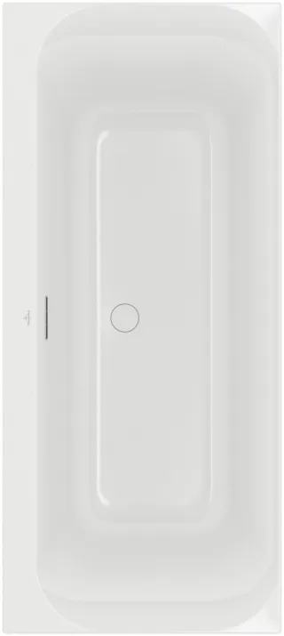 Villeroy & Boch Loop & Friends rechteckige Badewanne, 1800 x 800 mm, Weiß Alpin UBA180LSF2V-01