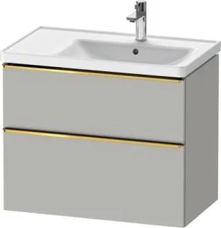 Duravit D-Neo Waschtischunterbau wandhängend Betongrau Matt 784x452x625 mm - DE4358034070000 DE4358034070000