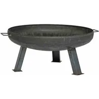 Siena Garden Feuerschale XXL anthrazit Ø 100 cm, (1-St), langlebiges Produkt, Stahl unbehandelt