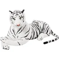 BRUBAKER Kuscheltier XXL Tiger 110 cm liegend (1-St., König des Dschungels), Stofftier Plüschtier
