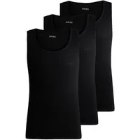 BOSS Tanktop 3er Pack Tank Top Rib Classic mit Logostickerei