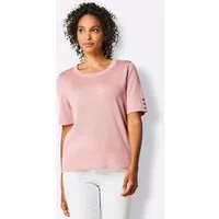 creation L Strickpullover Baumwoll-Pullover Kurzarm Feinstrick, Jersey
