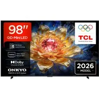 TCL 98T8D Mini-LED-Fernseher (248 cm/98 Zoll, 4K Ultra HD, Smart-TV, Google TV, QD-Mini LED, AiPQ Pro Prozessor, 144Hz, Dolby Atmos, Apple AirPlay 2)