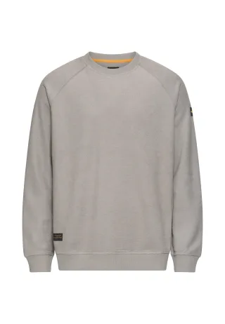 camel active - Frottee Sweatshirt mit weichem Innenmaterial dust grey - Gr. - XXL