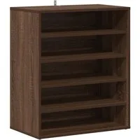 vidaXL Schuhregal Schuhschrank Braun Eichen-Optik 60x35x70 cm Holzwerkstoff, 1-tlg.