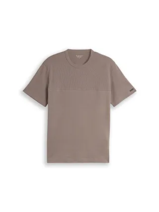 Tom Tailor - T-Shirt aus Baumwolle driftwood taupe - Gr. - S