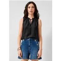 QS Blusentop Bluse Blusentop aus Viskosemix