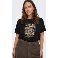 ONLY CARMAKOMA Kurzarmshirt CARCRUZ LIFE SS O-NECK REG TEE JRS Baumwolle, regular fit
