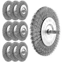 Grizzly Tools Fugenbürste 10er Set Fugenbürste für Grizzly Tools EFB 401 Metall / Draht, EFB 400, EFB 401, EFB 402, EFB 403, EFB 404, (Set, 10-tlg)