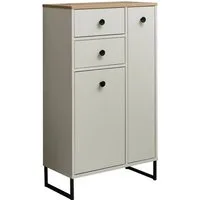 BASIC by Balculina Midischrank Linea (1-St) Breite 38cm, U-Profil Füße, Unterflurauszug
