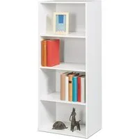 habeig Bücherregal Tube Bücherregal Standregal 4 Fächer Belastung Regalboden Standregal