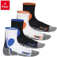 CFLEX Sportsocken Damen und Herren Running Funktionssocken (4 Paar) Laufsocken
