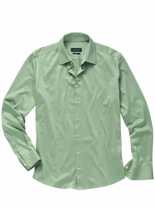 Mey & Edlich Herren Jersey-Hemd Grün 50 % Baumwolle, 50 % Modal