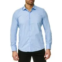 Reslad Langarmhemd Reslad Herren Hemd Kentkragen Unicolor Langarmhemd RS-7002 (Herrenhemd) Freizeithemd Businesshemd mit Stretch-Anteil