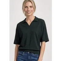 STREET ONE Poloshirt Sommershirt mit breitem elastischem Bund