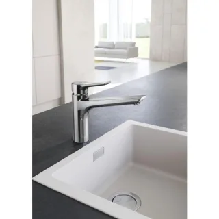 Kludi Mix Küchenarmatur-Einhebelmischer 329040575 geschlossener Hebel, schwenkbarer Auslauf, chrom