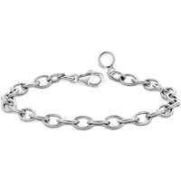 Goldene Hufeisen Bettelarmband Stabiles Damen Herren Armband Charm-Armband aus 925 Sterling Silber (1 Stück, inkl. Schmuckbox)