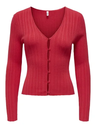 ONLY - ONLBREE LS V-NECK RIB CARDIGAN CC KNT - Gr. - M