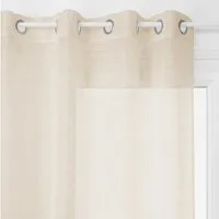 Atmosphera Créateur d'intérieur Gardine Deko Fenstervorhang Leinen 140x240cm pfirsichfarben (1 St), modern