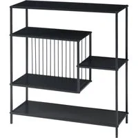 en.casa Konsolentisch, »Beesel« Metall 65,5 x 60 x 20 cm Schwarz
