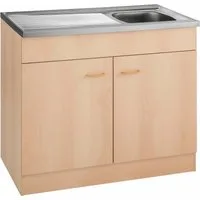 KOCHSTATION Spülenschrank KS-Elster Breite 100 cm