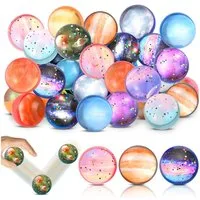 CLTYQ Flummi 30 Stück Flummies für Kinder, Flummi Planeten Spielzeug Geschenk (30-St), give aways mitgebsel Kindergeburtstag gastgeschenke Partygeschenke