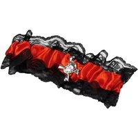 Metamorph Socken Piratin Strumpfband für Karneval Faschingskostüm Strapsband für die Seeräuberin