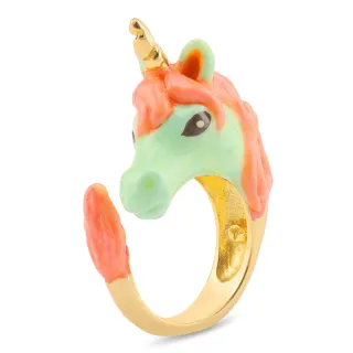 Einhorn Ring vergoldet