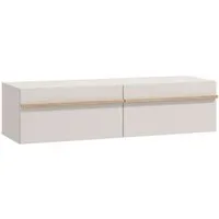 Home affaire Lowboard Arles TV-Kommode, Breite 128 /154/192 cm, TV-Schrank, Wandmontage, mit geschlossenen Fächern, in Kaschmir Farbe, mit Klappentüren