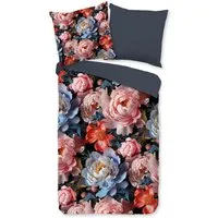 good morning Wendebettwäsche Rhein, Renforcé, 2 teilig, 100% Baumwolle, Renforcé, 2 Teilig, Reißverschluss, Wende, Blumen Bunt