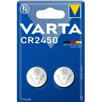 VARTA VARTA CR2450 Lithium Coin Batterien 2er Blister 3V, kindersicher Batterie