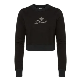 Diesel - Kurzes Sweatshirt für Damen, Schmal (Schwarz)