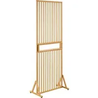 en.casa Raumteiler, Raumtrenner »Fron« 197x75,5x40 cm Bambus Natur