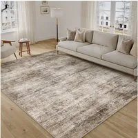 PURECOZY Teppich Kurzflor, modern abstrakt im Scandi-Look, rutschfest, weich, kuschelig, Rechteckig, Höhe: 5 mm, 160x230, 200x300, 300x400 cm, geeignet für verschiedene Innenräume