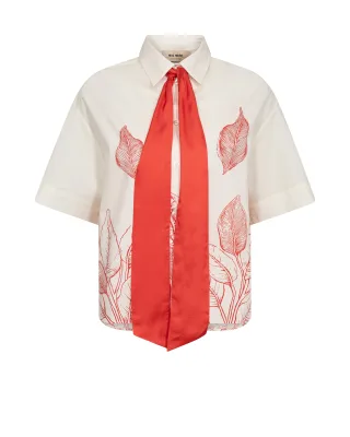 MOS MOSH - MMSaras Monochrome Shirt ecru - Gr. - M