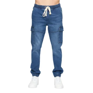 Crosshatch - "Malimore" Cargo-Jeans für Herren (Steinwaschen)