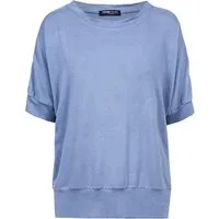 FRANK WALDER T-Shirt mit breitem Saumabschluss