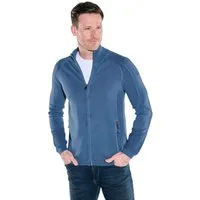 Engbers Cardigan Herren Cardigan mit Troyerkragen, Mittelblau