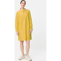 camel active Sommerkleid mit Stehkragen Langarm