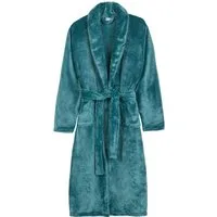 good morning Bademantel Good morning Bathrobe uni, Midilänge, Kunstfaser, Schalkragen, Gürtel, Schalkragen, Gürtel, Taschen, Damen & Herren, Velours, Glanz