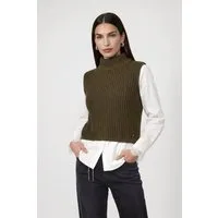 Monari Pullunder Pullunder Basic Chenille Regular fit mit Stehkragen
