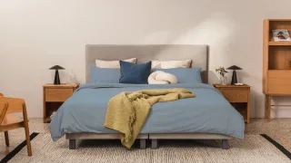 BRUNO Bettwäsche in Blau | Made in Portugal | Hautfreundlich & schadstoffgeprüft gemäß Öko-Tex Standard 100