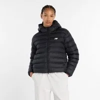 New Balance Winterjacke Puffer Jacket BLACK mit 2-Wege-Reißverschluss