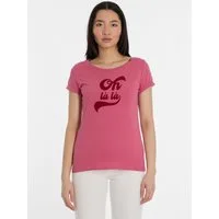 Ragwear Kurzarmshirt FLLORAH PP GOTS aus Baumwolle und Jersey, Regular Fit, bedruckte Optik