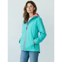 Dry Fashion Fahrradjacke Spiekeroog Damen Funktionsjacke - Regenjacke leicht & verstaubar Jacke Wasserdicht, Windicht, Atmungsaktiv, Kapuze mit Vorderschirm