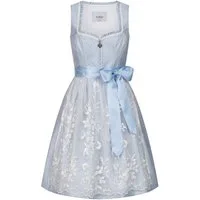 Nübler Trachtenkleid Midi Dirndl Gardi in Eisblau von Nübler - Rocklänge 60 cm