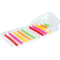 Bestway Badeinsel Summer Colors™, (Packung, 1-St., 178 x 80 x 49 cm), mit Rückenlehne + klappbarem Fußteil
