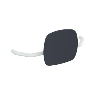 Hewi 801 Rückenstütze 801.51B907298 Wandabstand 230mm, matt, Lehne anthrazitgrau, signalweiß