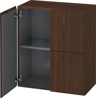 Duravit L-Cube Halbhochschrank Nussbaum gebürstet Matt 700x363x800 mm - LC117706969 LC117706969